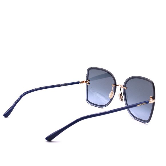 JIMMY CHOO LETI/S LKS GOLD BLUE AUTHENTIC SUNGLASSES - Picture 9 of 14